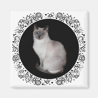 Siamese Cat with Blue Eyes Magnet