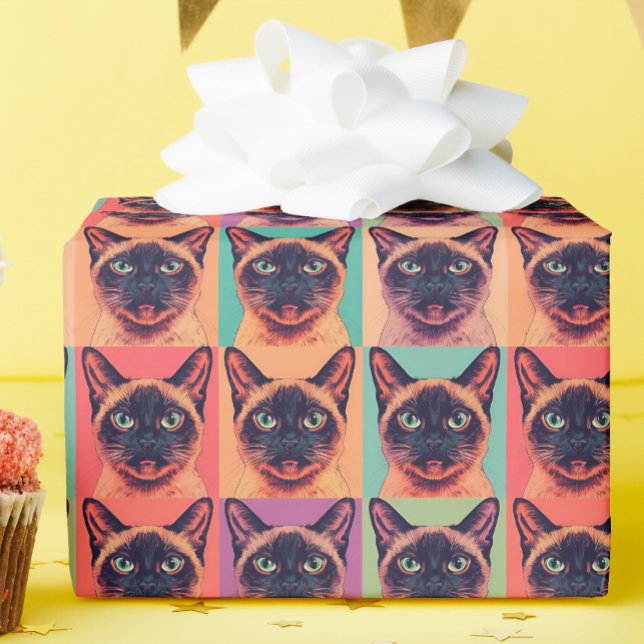 Siamese cat wrapping paper (Creator Uploaded)
