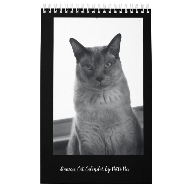 Siamese Cats Calendar (Back)