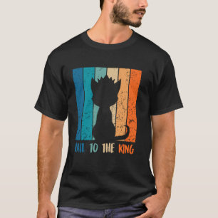 Siamese Cats HAIL TO THE KING Siamese Cat Lovers V T-Shirt