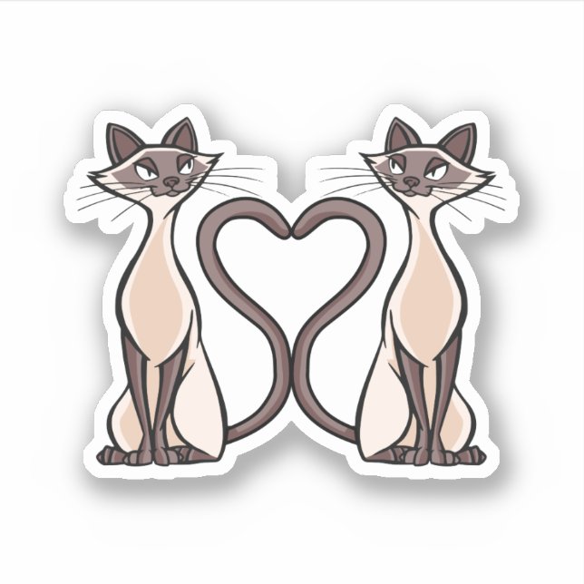 Siamese Cats Heart (Front)