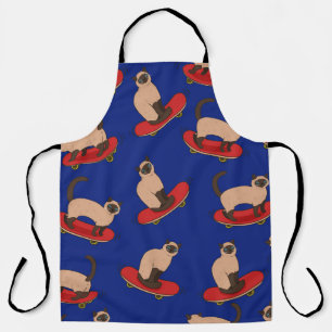 Siamese Cats Skateboards: Vintage Pattern Apron