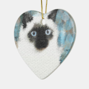 Siamese Ceramic Tree Decoration