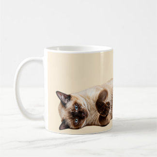 Siamese Cozy Cat Coffee Mug
