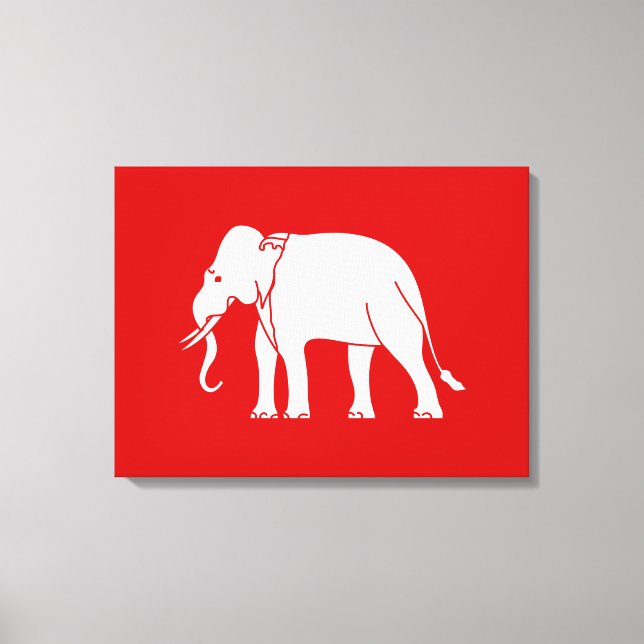 Siamese Elephant Canvas Print (Front)