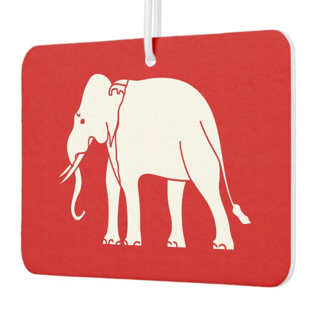 Siamese Elephant Car Air Freshener (Left)