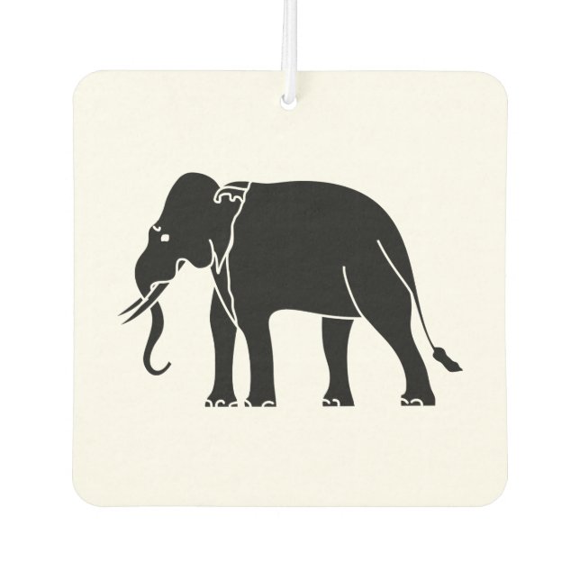 Siamese Elephant Car Air Freshener (Front)