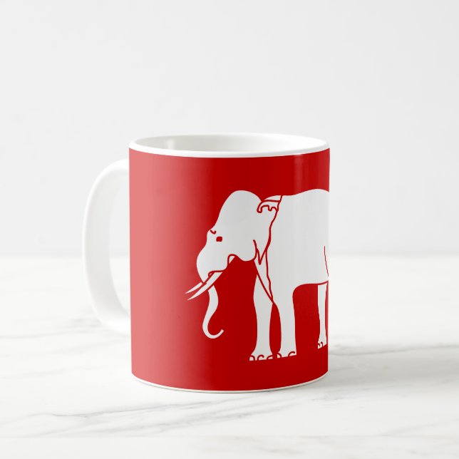 Siamese Elephant Coffee Mug (Front Left)