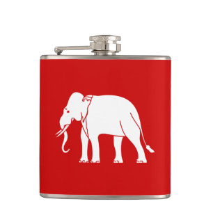 Siamese Elephant Hip Flask