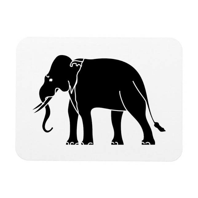Siamese Elephant Magnet (Horizontal)