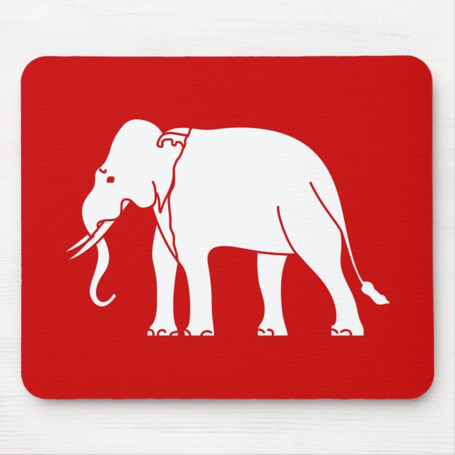 Siamese Elephant Mouse Mat (Front)