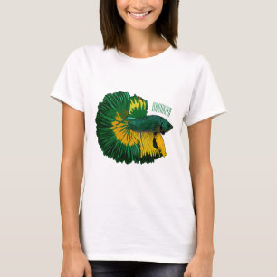 Siamese fighting fish cartoon illustration T-Shirt