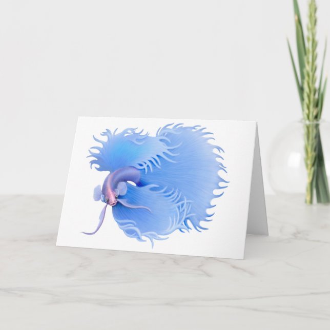Siamese Fighting Fish Greeting Card (Front)
