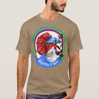 Siamese Fighting Fish in Watercolor T-Shirt