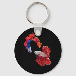 Siamese Fighting Fish Key Ring