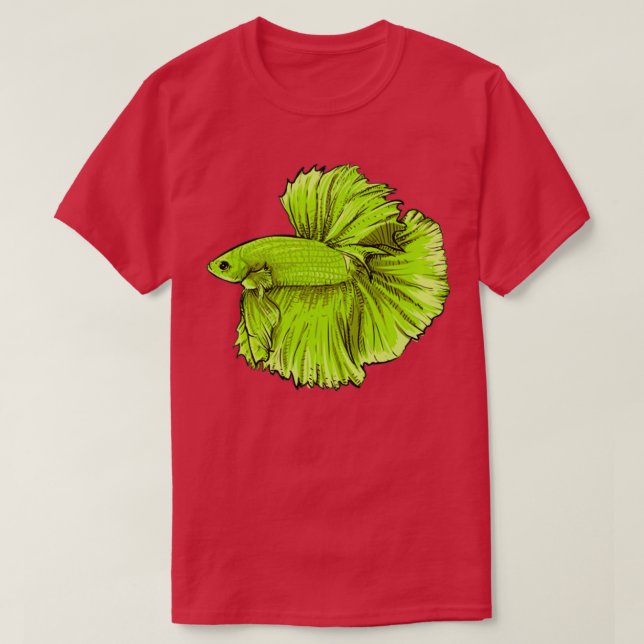 Siamese fighting fish ornamental fish fish gift 2 T-Shirt (Design Front)