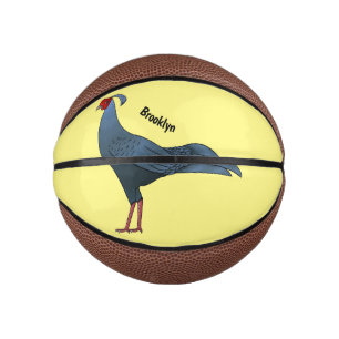 Siamese fireback bird cartoon illustration mini basketball