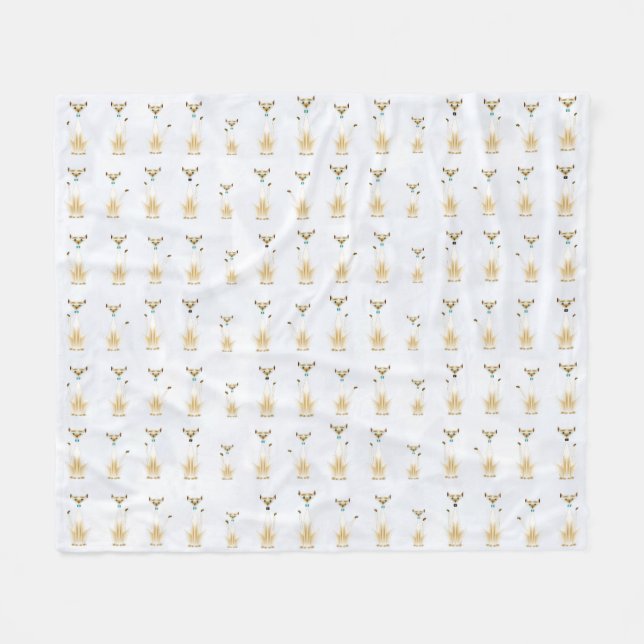 Siamese Fleece Blanket (Front (Horizontal))
