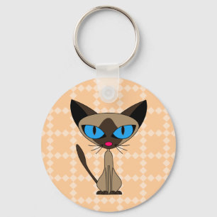 Siamese If You Please Keychain