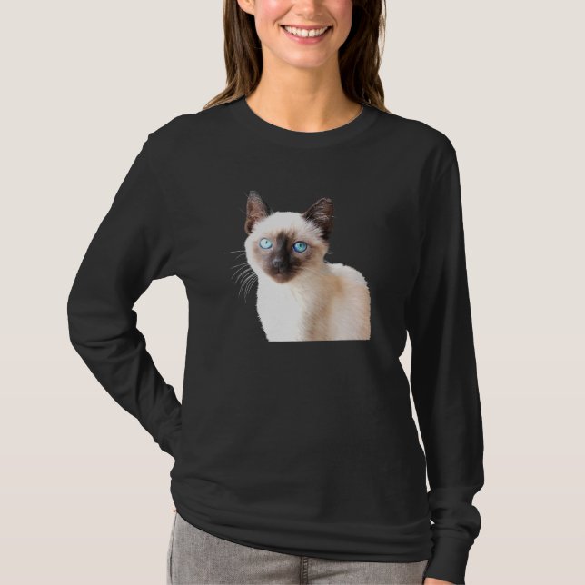 Siamese Kitty Tee Cats For Cat Mum Asian Cat (Front)