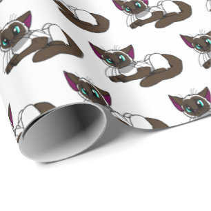 Siamese Kitty Wrapping Paper