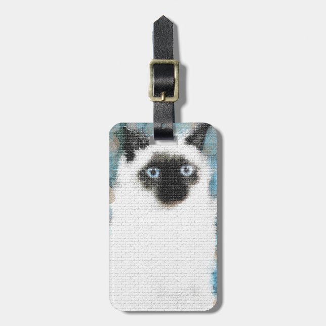 Siamese Luggage Tag (Front Vertical)