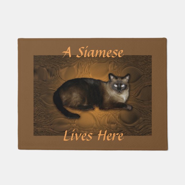 Siamese Pet 18" x 24" Door Mat (Front)
