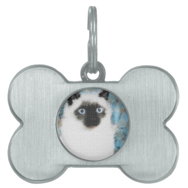 Siamese Pet ID Tag (Front)