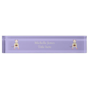 Siamese Rat with Birthday Cake Custom Nameplate