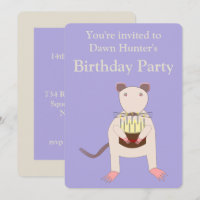 Siamese Rat with Birthday Cake Custom Party