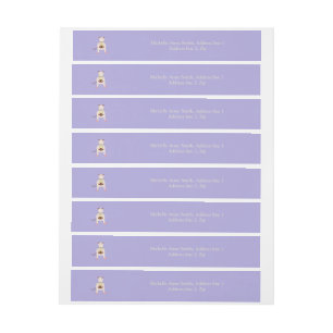 Siamese Rat with Birthday Cake Custom Wraparound Address Label
