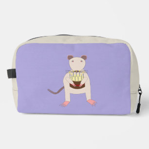 Siamese Rat with Birthday Cake Dopp Kit