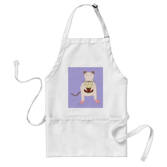 Siamese Rat with Birthday Cake Standard Apron (Front)