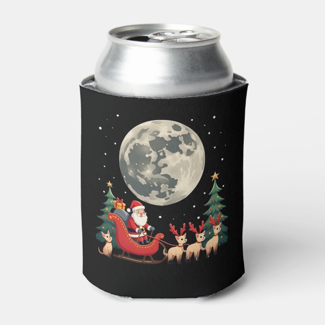 Siamese Reindeer Christmas Siamese Cat Lover Gifts Can Cooler (Can Front)
