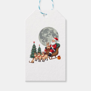 Siamese Reindeer Christmas Siamese Cat Lover Gifts Gift Tags