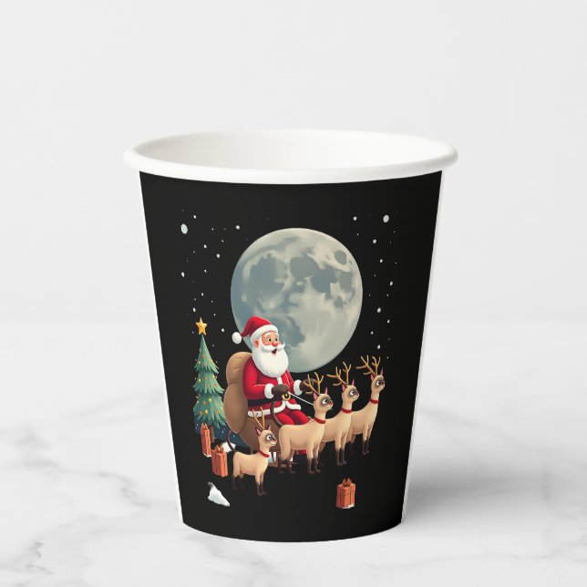 Siamese Reindeer Christmas Siamese Cat Lover Gifts Paper Cups (Front)