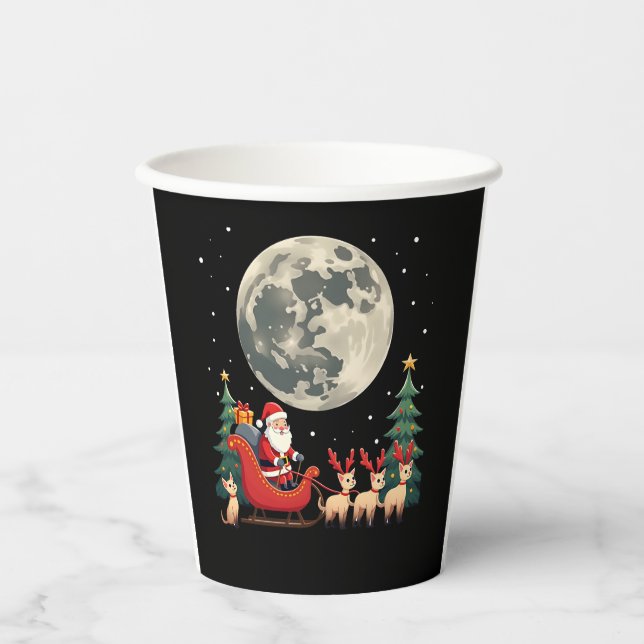 Siamese Reindeer Christmas Siamese Cat Lover Gifts Paper Cups (Front)