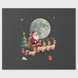 Siamese Reindeer Christmas Siamese Cat Lover Gifts Wrapping Paper