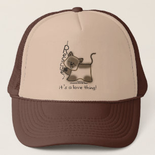 Siamese RESCUE...it's a love thing! Trucker Hat