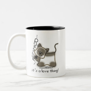 Siamese RESCUE...it's a love thing! Two-Tone Coffee Mug