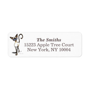 Siamese Seal Point Crosswalk Off-Leash Art™ Linen