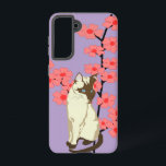 Siamese Serenity Cat – Purple Galaxy Case<br><div class="desc">Bring elegance and charm to your phone with this purple Samsung Galaxy case featuring a graceful Siamese cat surrounded by delicate Asian-inspired flowers. The soft purple background makes the intricate floral details and the Siamese cat’s sleek form stand out beautifully. Perfect for cat lovers, fans of Asian art, or anyone...</div>