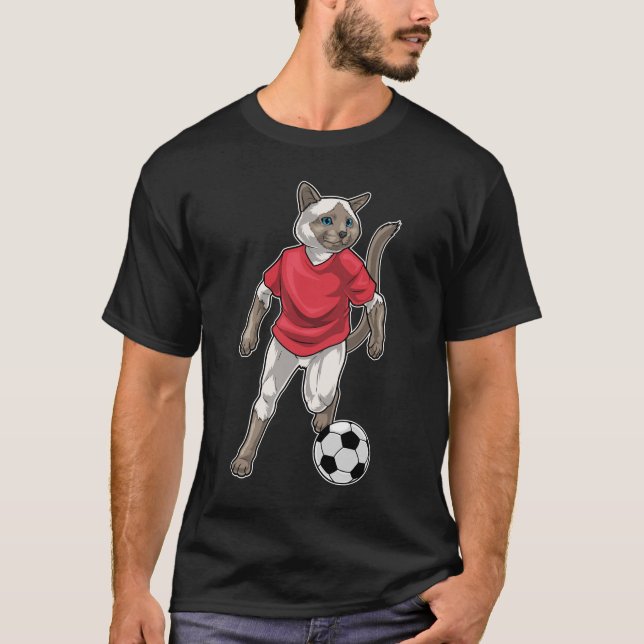 Siamese Soccer player Soccer T-Shirt (Front)