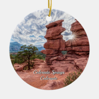 Siamese Twins Colorado Sunset Circle Ornament