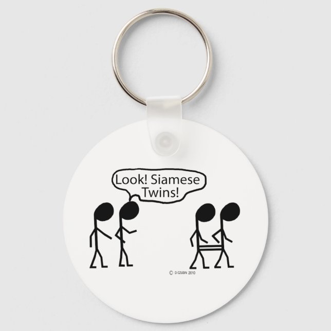 Siamese Twins Key Ring (Front)