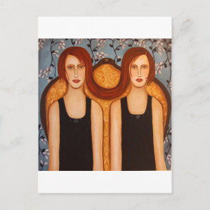 siamese twins postcard