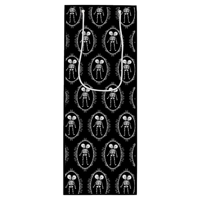 Siamese Twins Skeleton Gift Bag (Front)