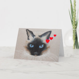 Siamese Valentine Holiday Card