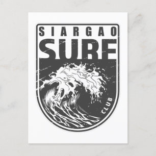 Siargao Surf Club Philippines Emblem Postcard