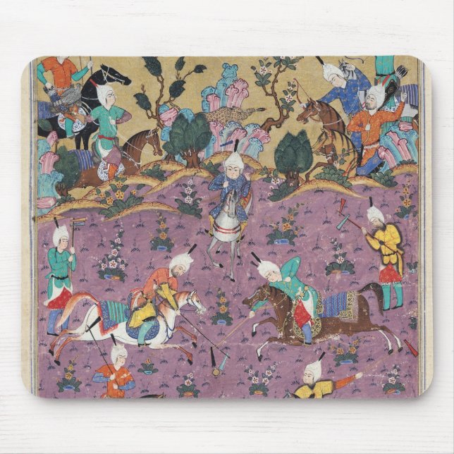 Siavosh Playing Polo with Afrasiab Mouse Mat (Front)